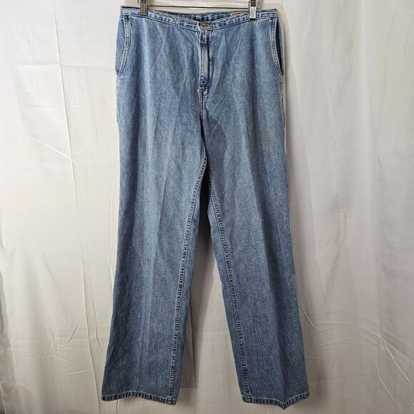 Vintage Levis 966 Jeans Womens 10M 31x30 Wide-Leg Light Baggy Red Tab 90s Y2K - Picture 7 of 14